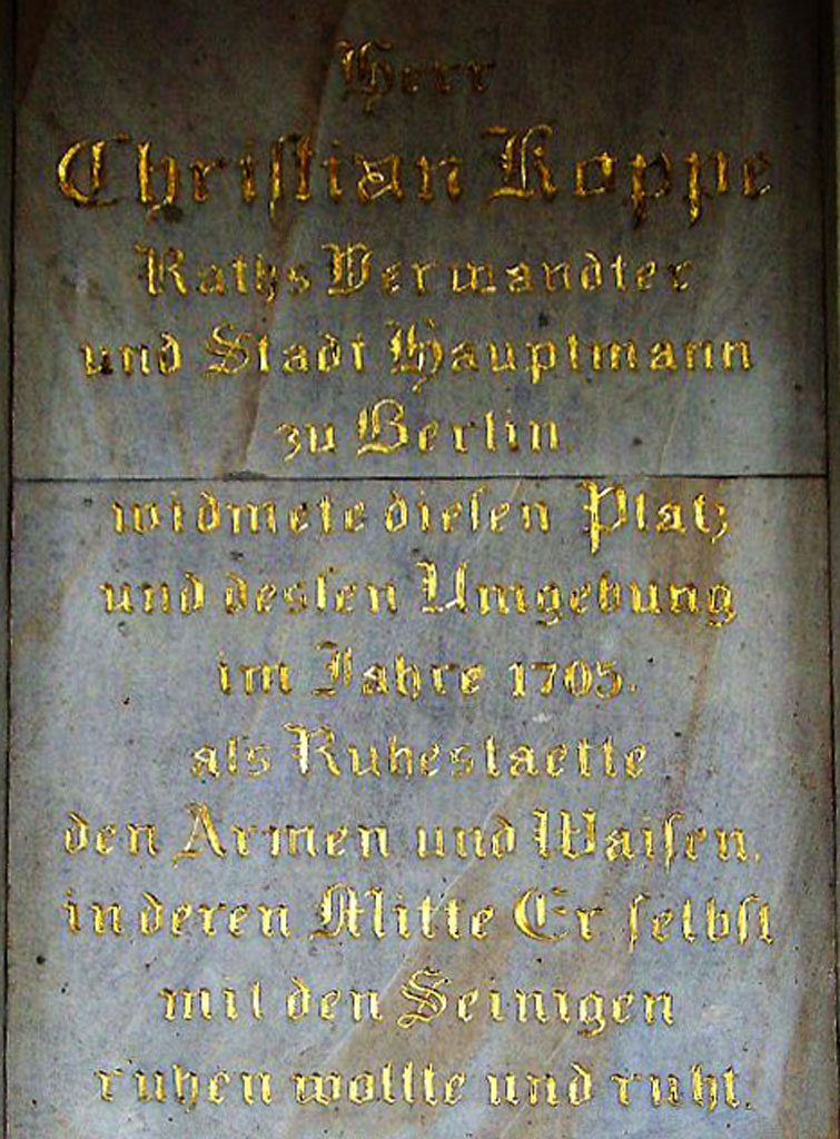 Hauptmann Christian Koppe 1705